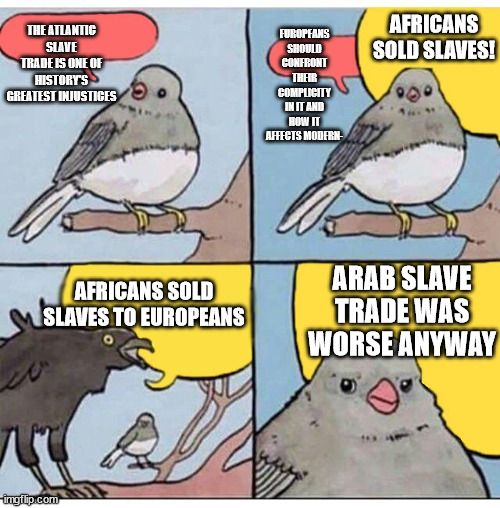 Why do discussions on slavery always end up like this?