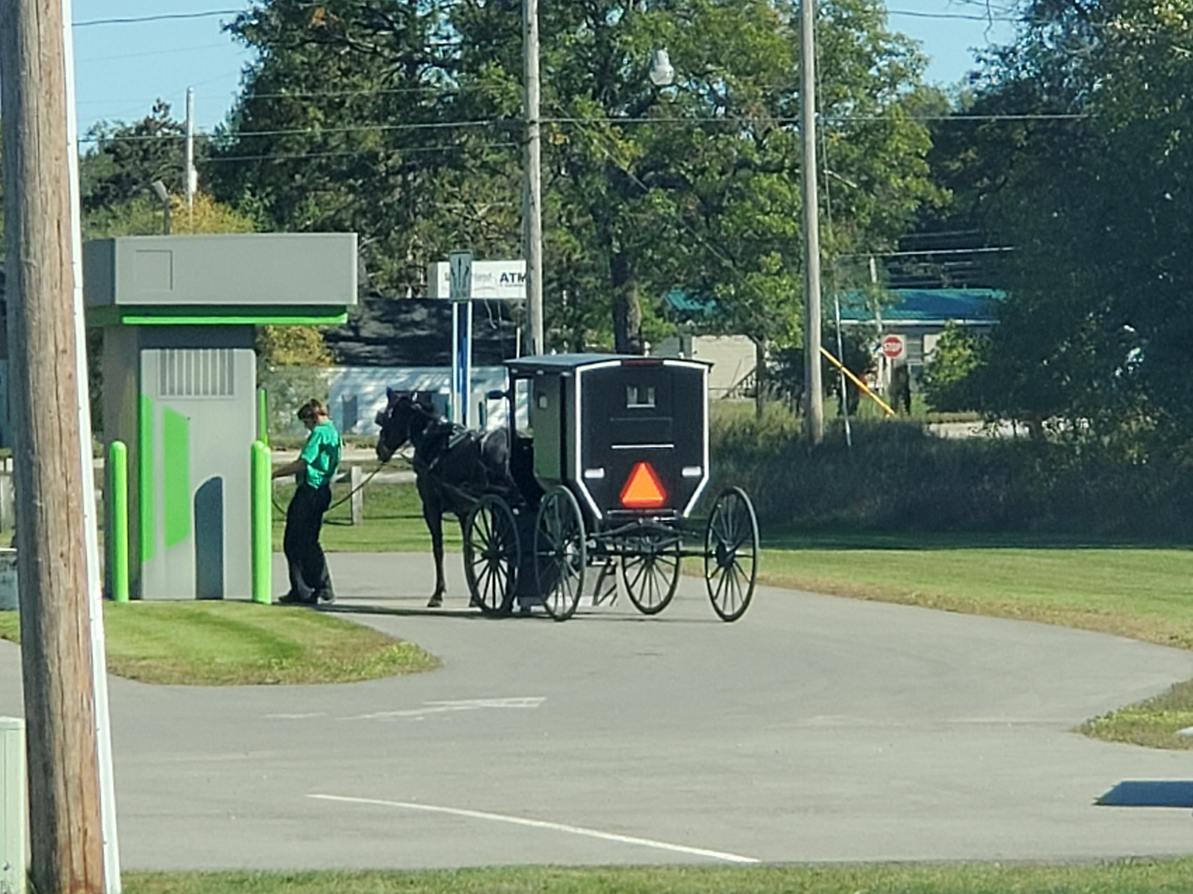 Amish using the ATM
