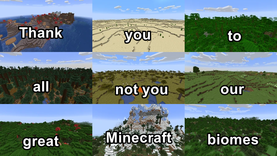 What's your favorite biome in minecraft?