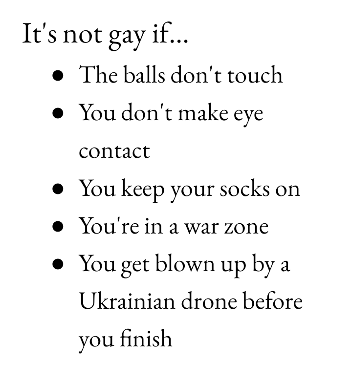 There are no Gay Russian Soldiers!