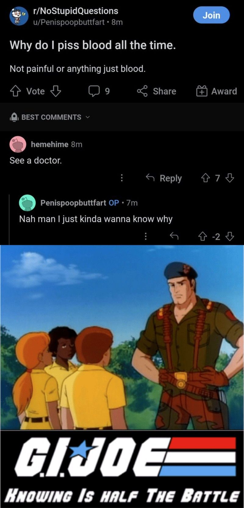 The other half is blood