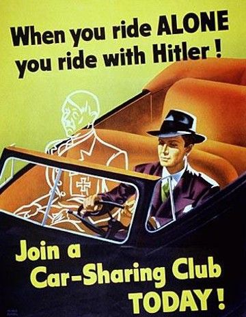 UBER Ride Sharing Advertisement, 1939