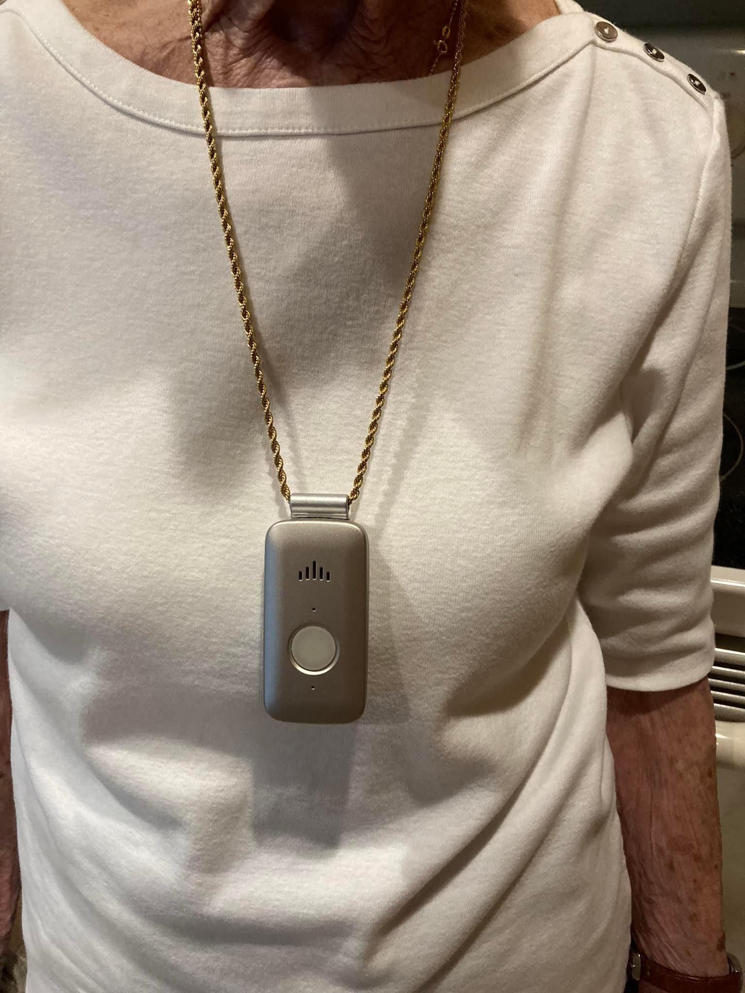 This is the most gangster shit I’ve ever seen. Our customer put her gold chain on her Life Alert button. She said, “If I’m slippin I better be drippin.”