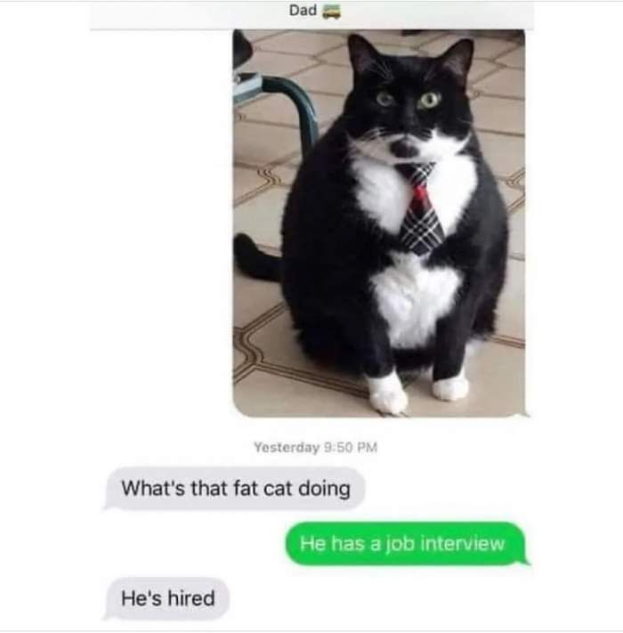 He's hired