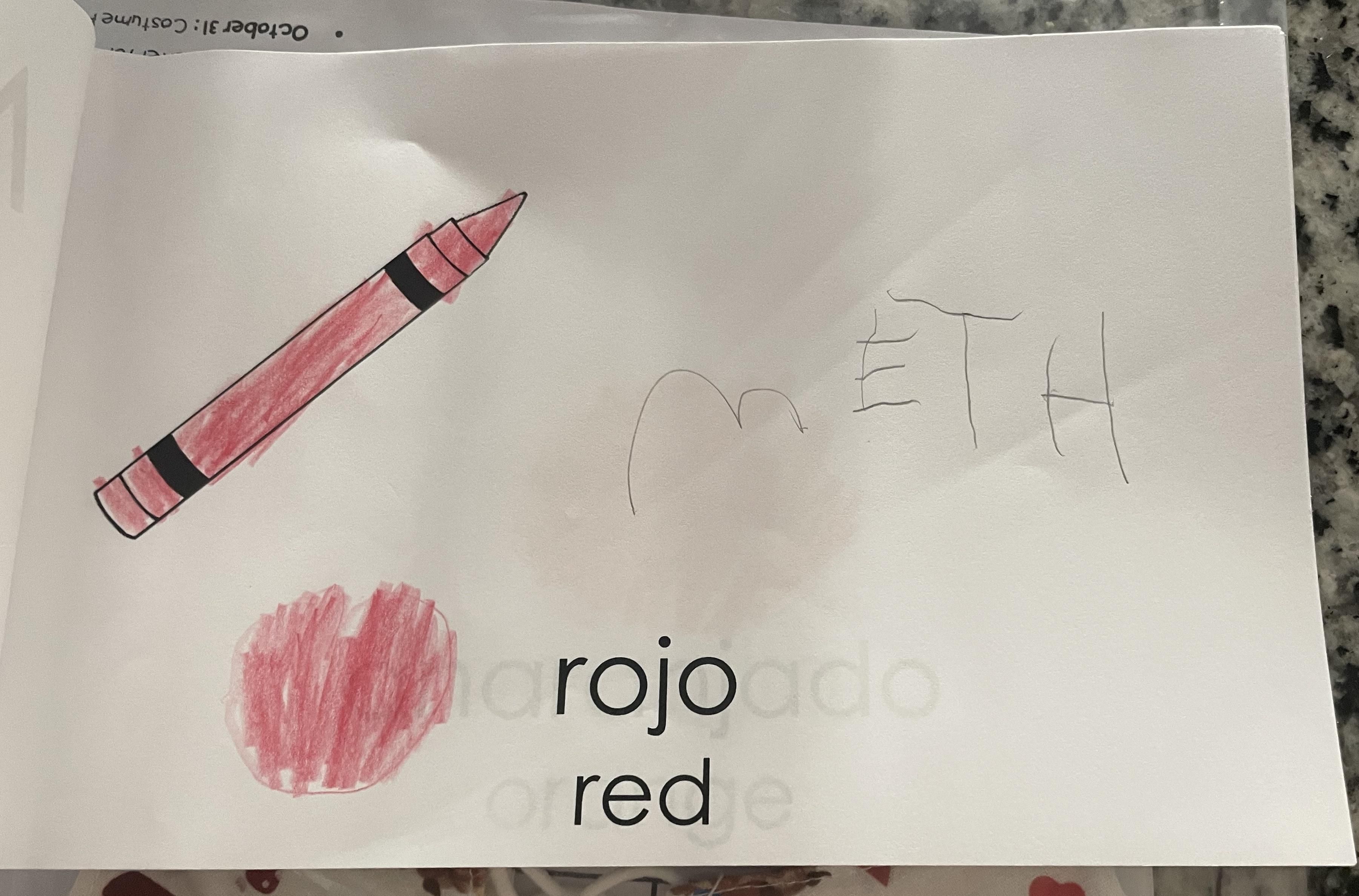 OC, My nephew is learning how to read and write. He can write part of his name