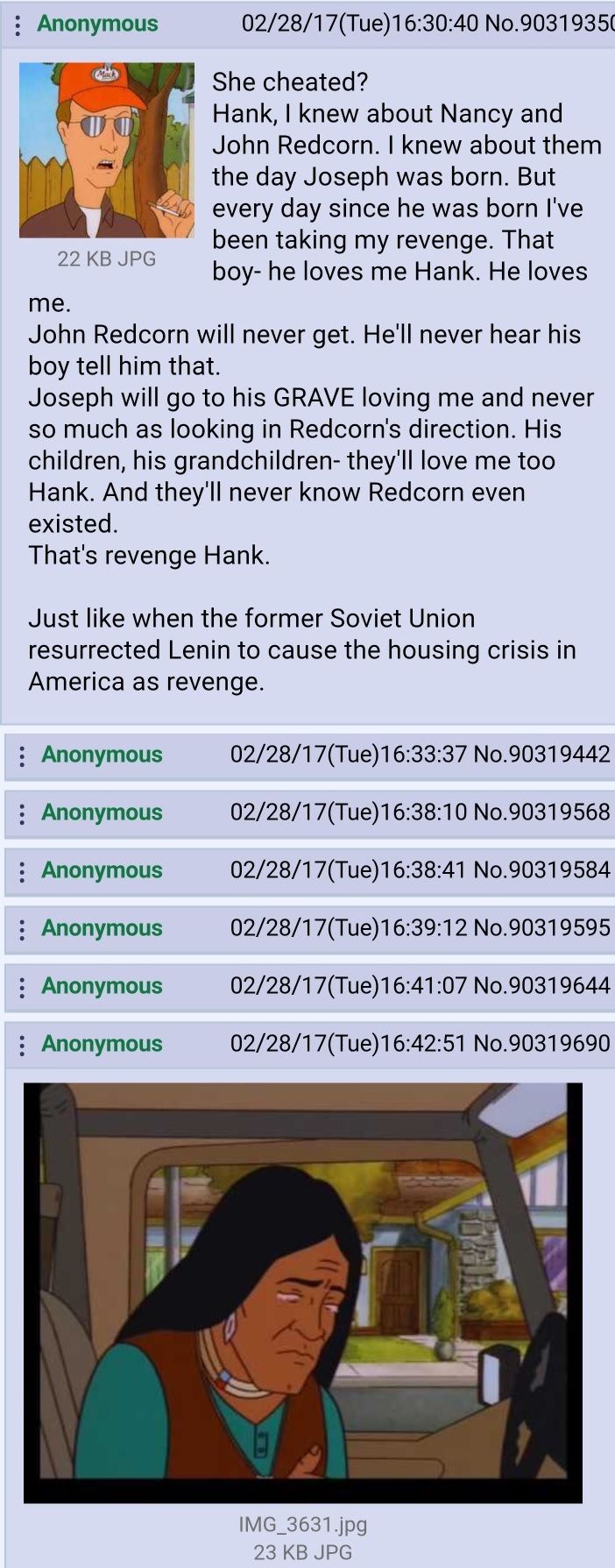 Listen to me Hank