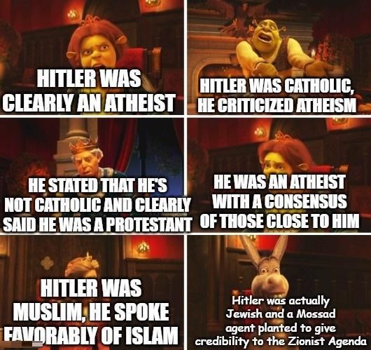 all religions are literally hitler