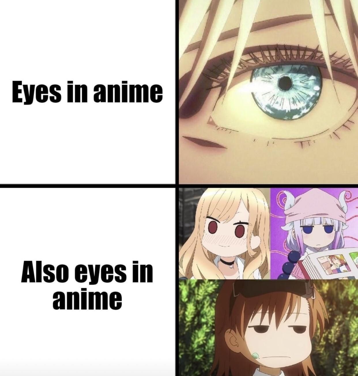 Eyes in anime are so realistic tho