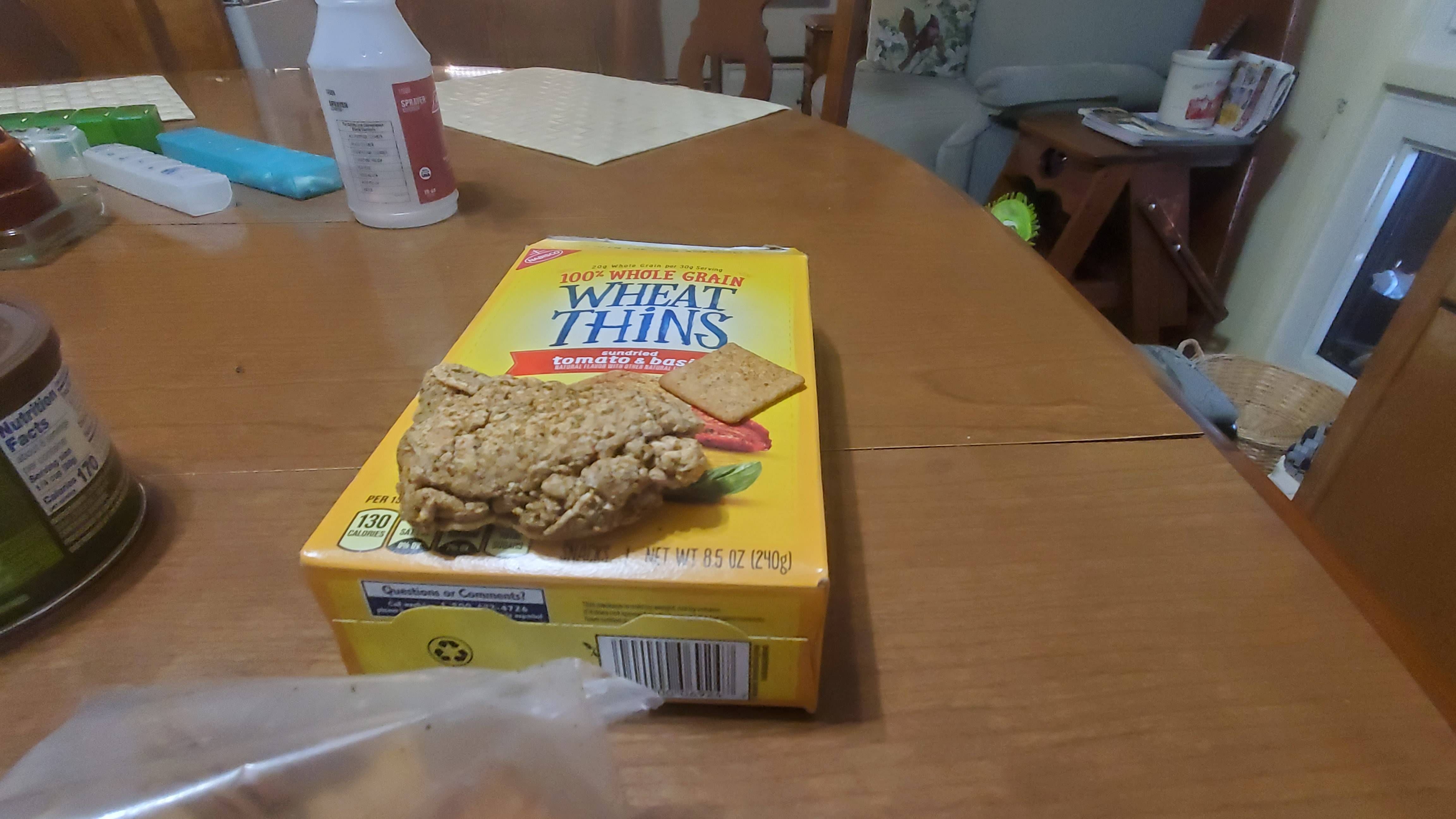 This was in my box of Wheat "Thins".