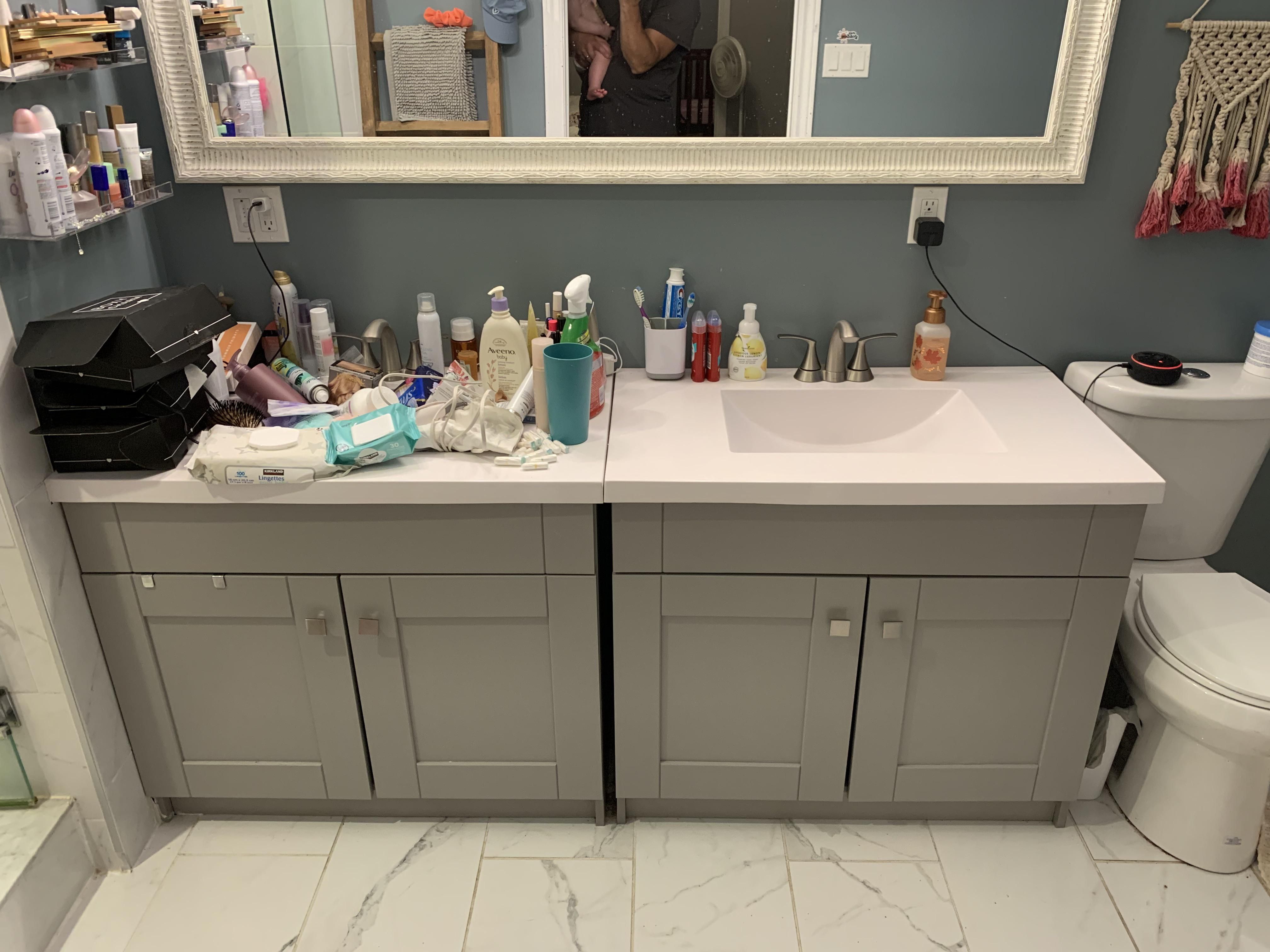 This is what they really mean by His and Hers vanity