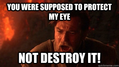 When eyelashes get in my eye