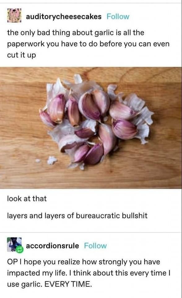 It's not just garlic anymore