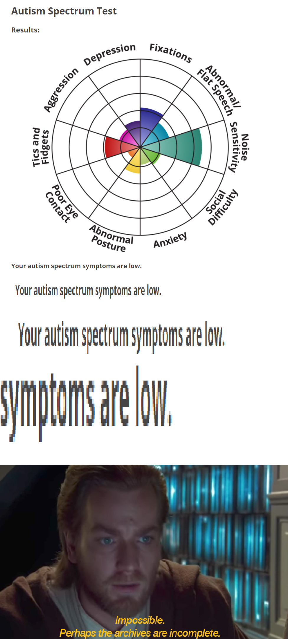 "Me fail autism? That's unpossible."