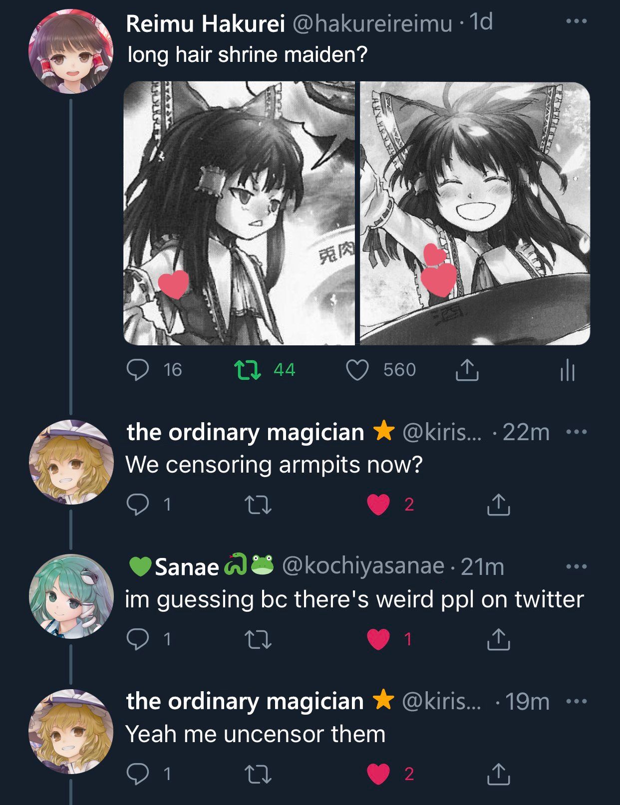 Armpit Reveal time (Silvertalon)