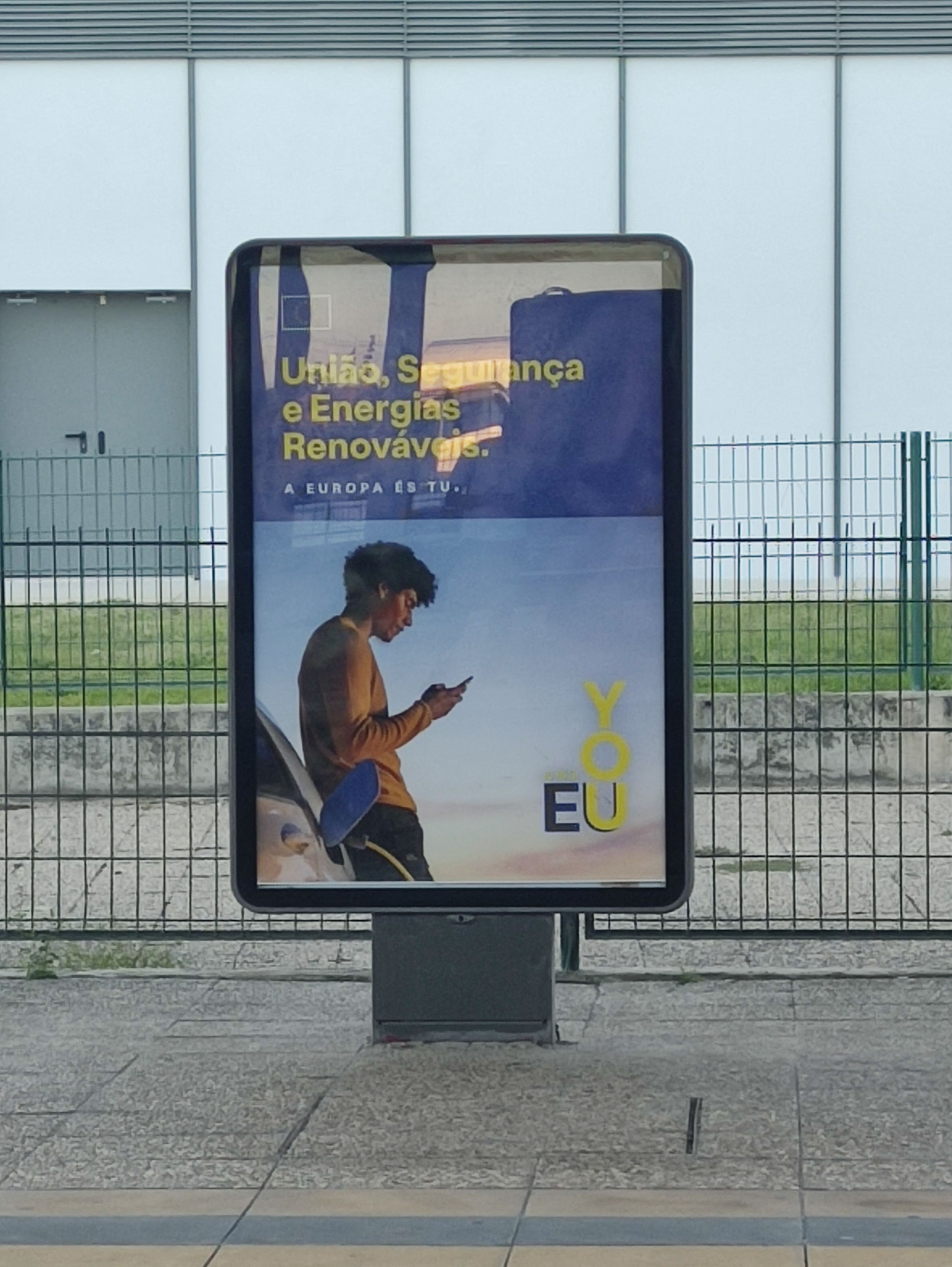 EU propaganda at some train station