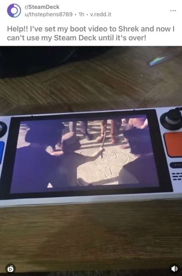 Somebody found a use for the steam deck