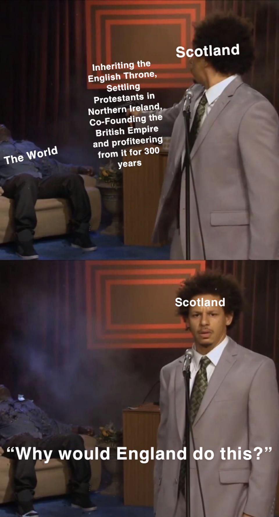 When in doubt, blame England