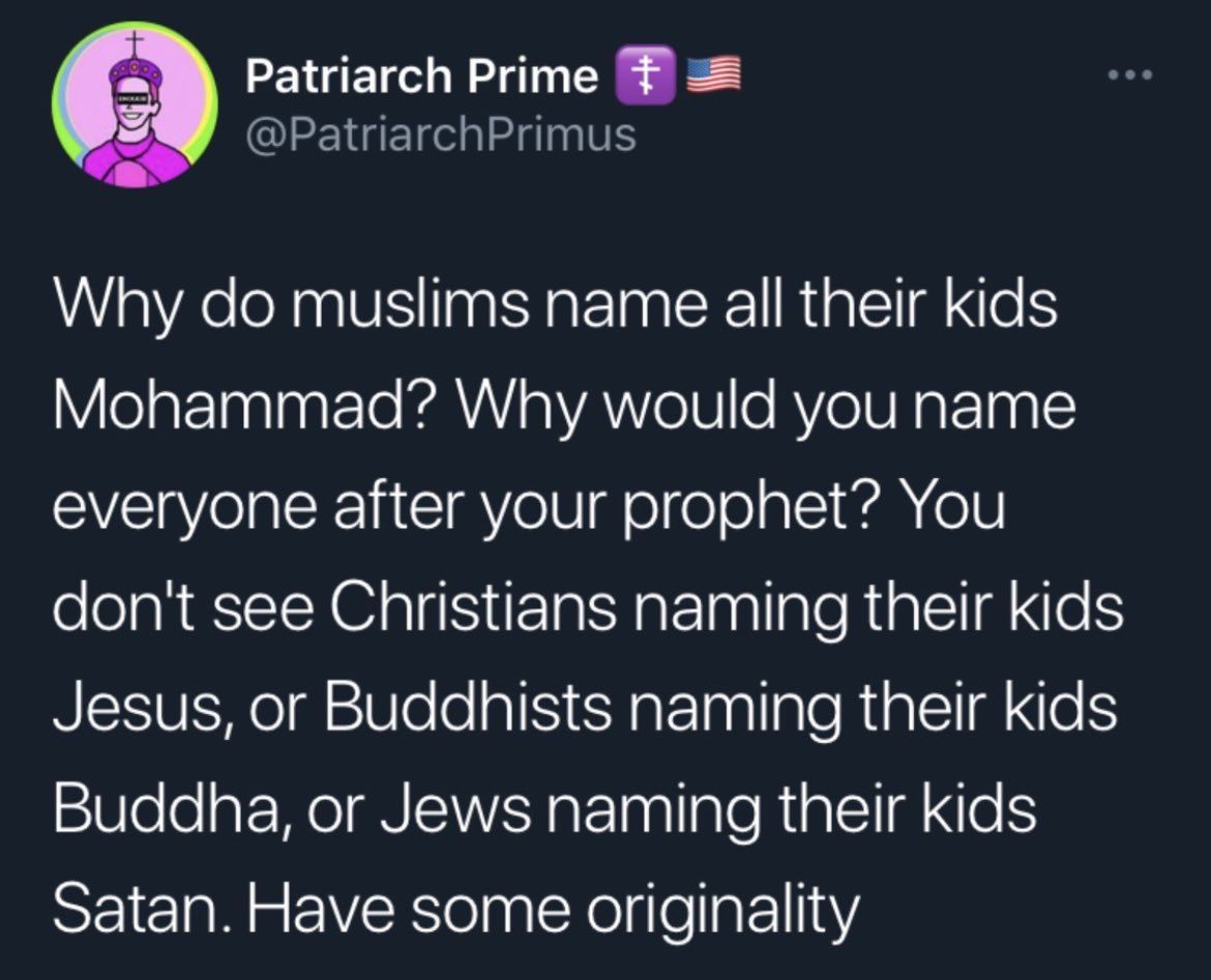 Posts screenshot of twitter, calls it a meme