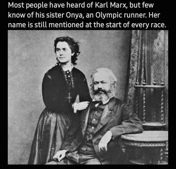Karl Marx & his sister, Onya
