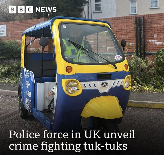 What crime are they fighting in these?! Pensioners speeding on mobility scooters