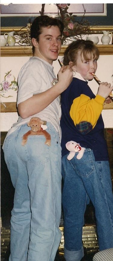 The year was 1994 and my sis and I wanted to show off our beanie babies in the worst way