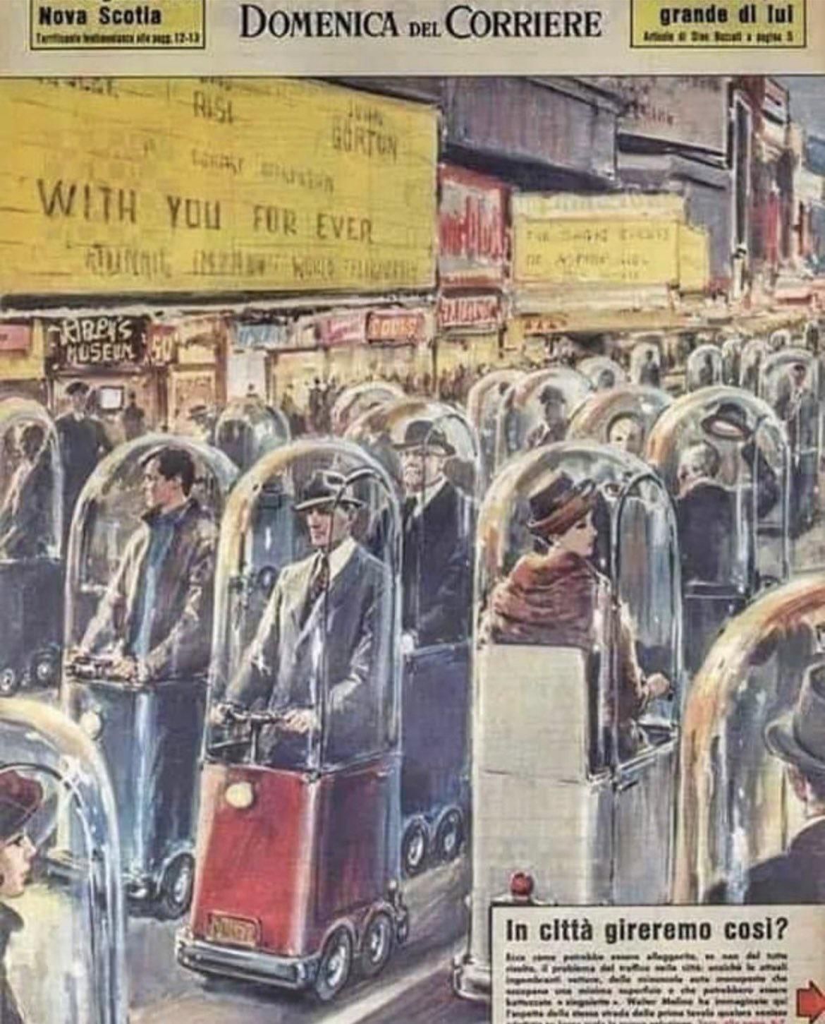 In 1962, an Italian magazine published a story previewing what the world could look like in 2022