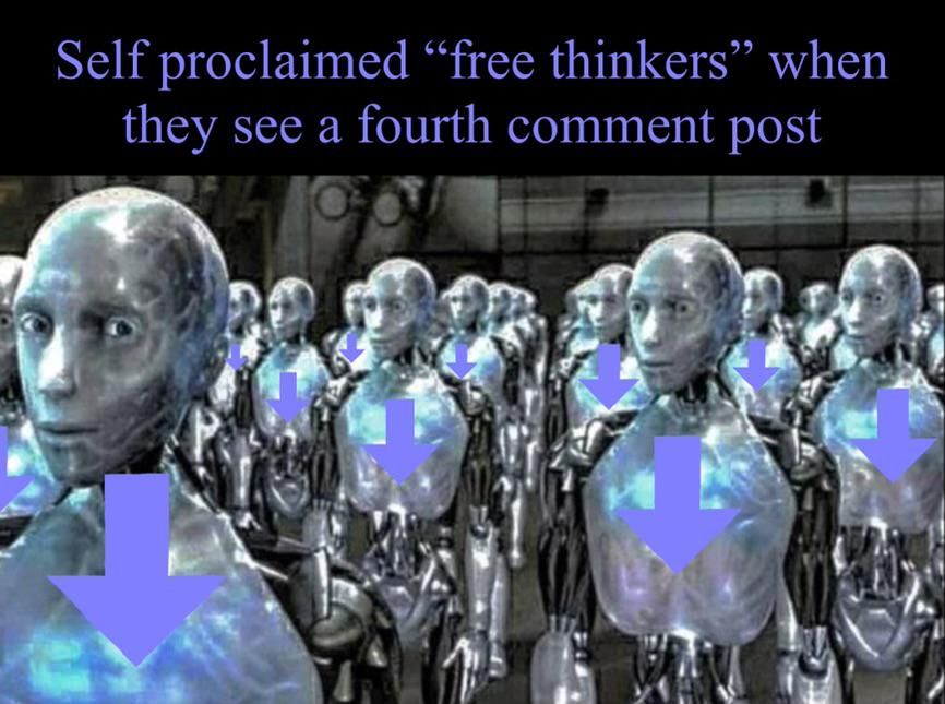 Free thinkers when they see a fourth comment meme