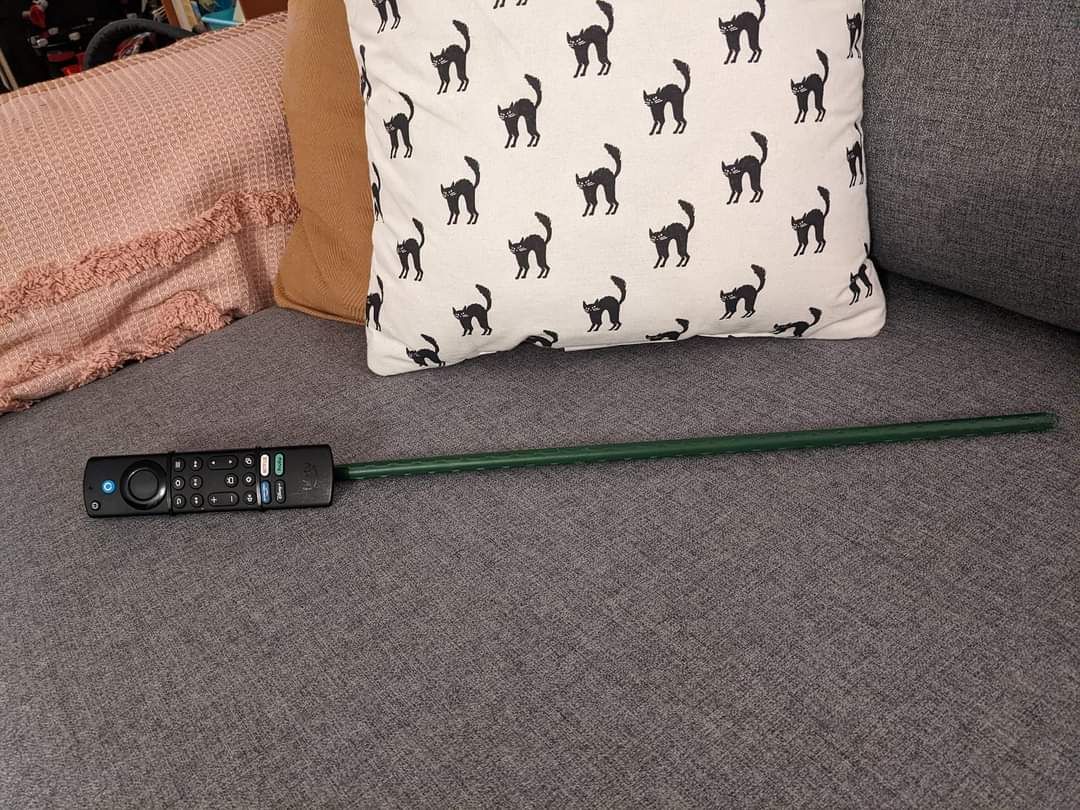 My brother got tired of his kids losing the TV remote so he ziptied a metal pole to it.