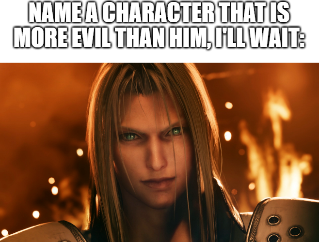 Character name: Sephiroth