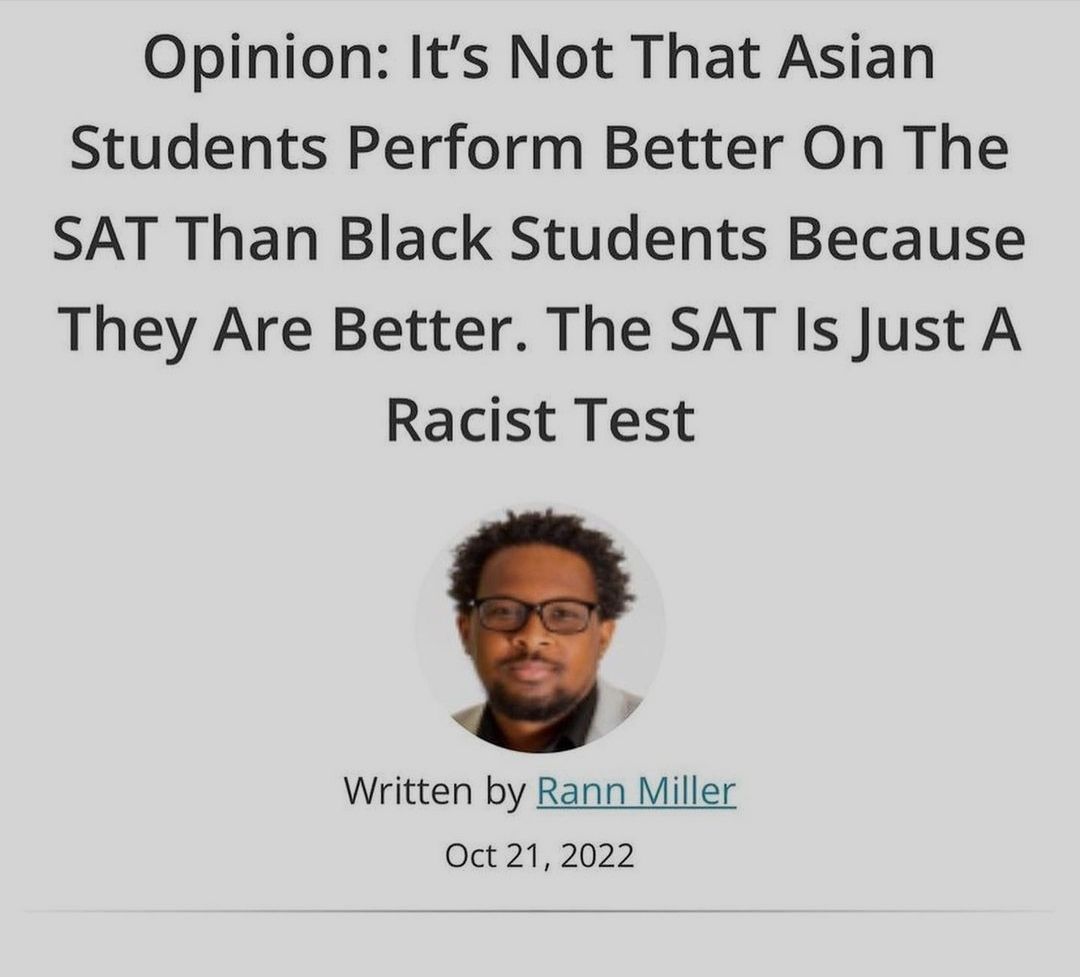 It's unfair how black people choose to waste their time and Asians not