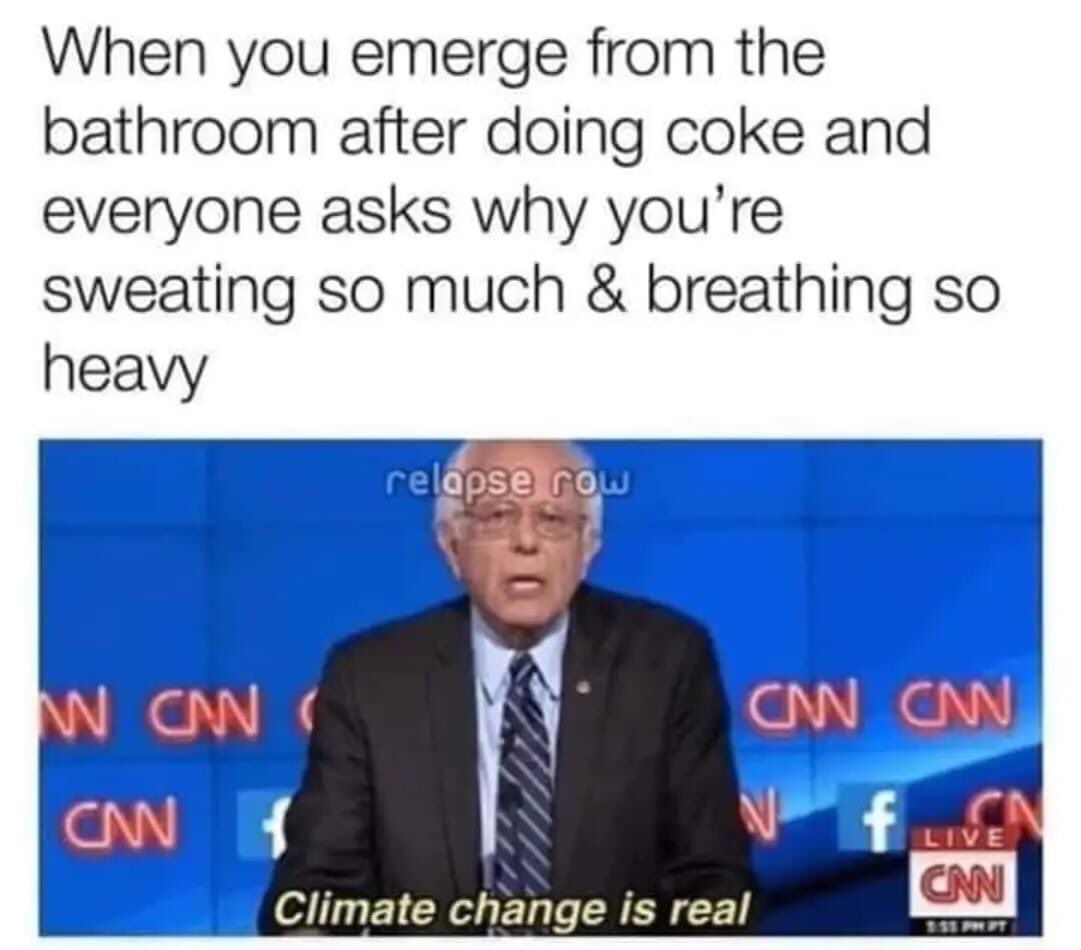 Nose goes numb of this climate already