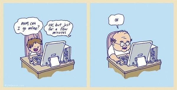 Use the internet for only 5 minutes...