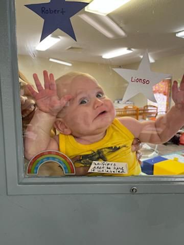My brother got this pic of my nephew today from daycare