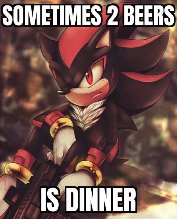 a sixpack makes it a fancy three course meal