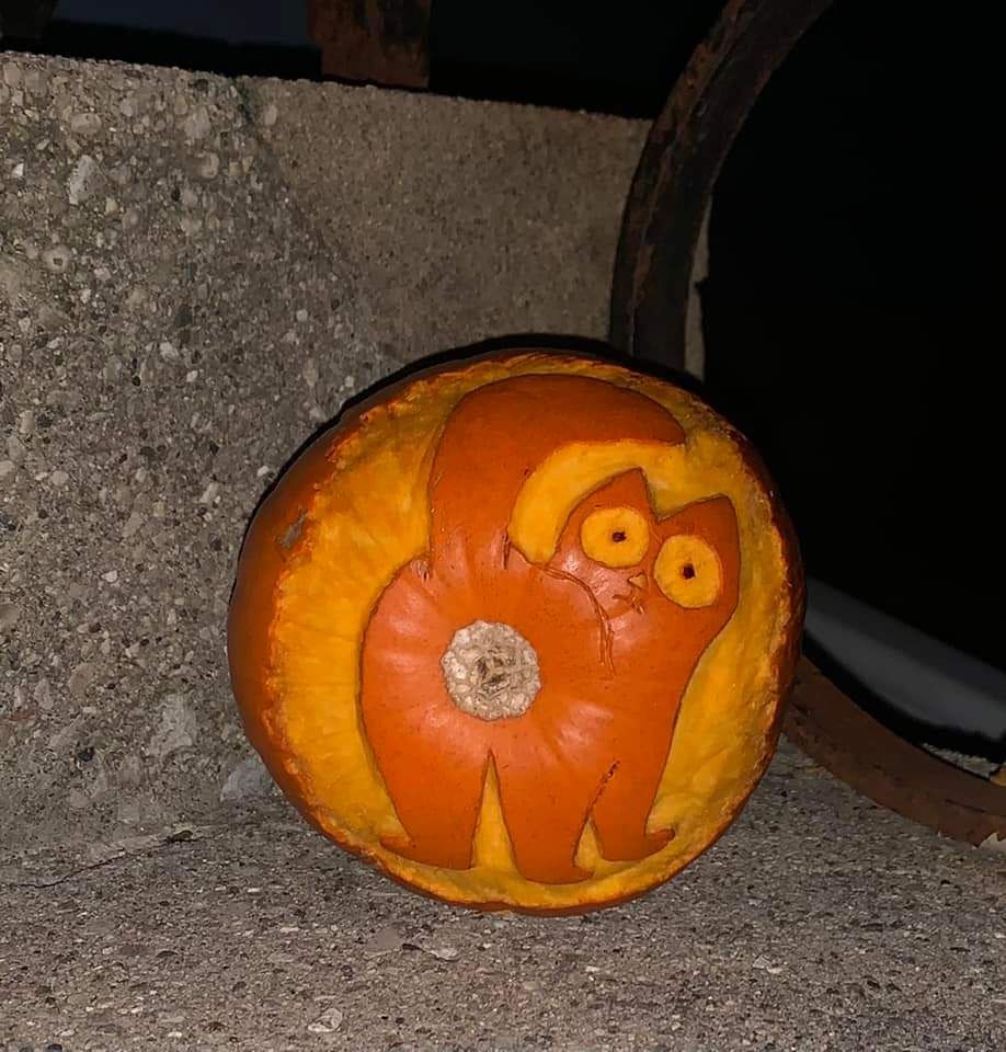 Finished the pumpkin carving.