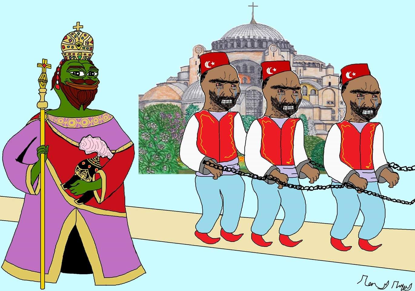 Pepe/apu a day - 303 Byzantine Pepe