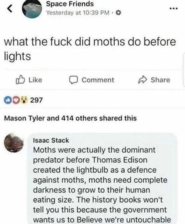 We only recently ended the war on moths