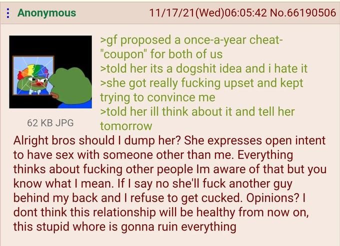 Anon's counter-proposal allows her to *** even more other guys