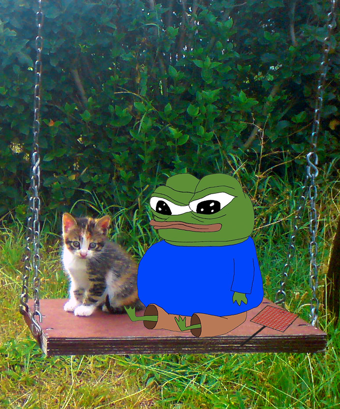 Pepe/apu a day - 310 apu and his cat