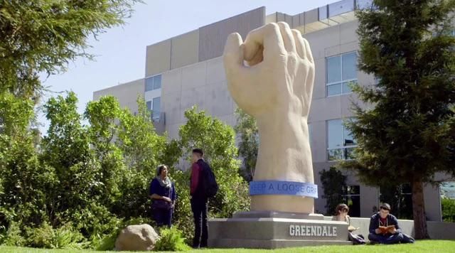 Bad art installation at my community college. It took a trip across Colorado on top of an RV.