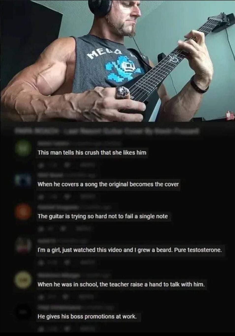 He doesn't title his posts, he posts the titles