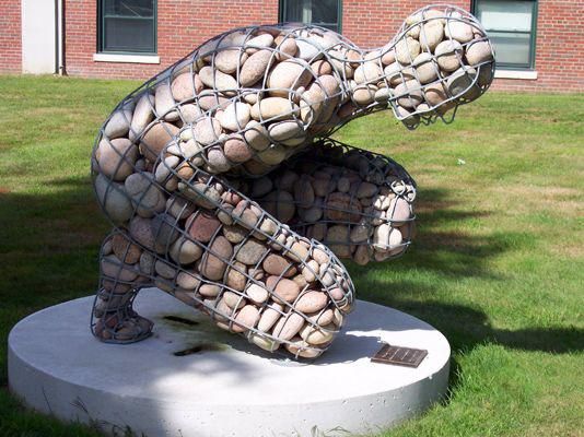 I heard we’re doing shitty sculptures. This one at my university looks like he’s about to take a shit.