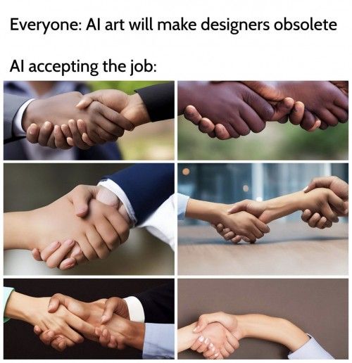 Designer in the future "No, five fingers."
