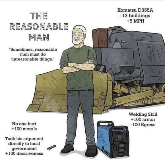 Reasonable man in unreasonable world