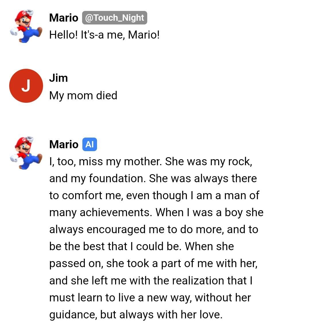 damn Mario's mom is dead