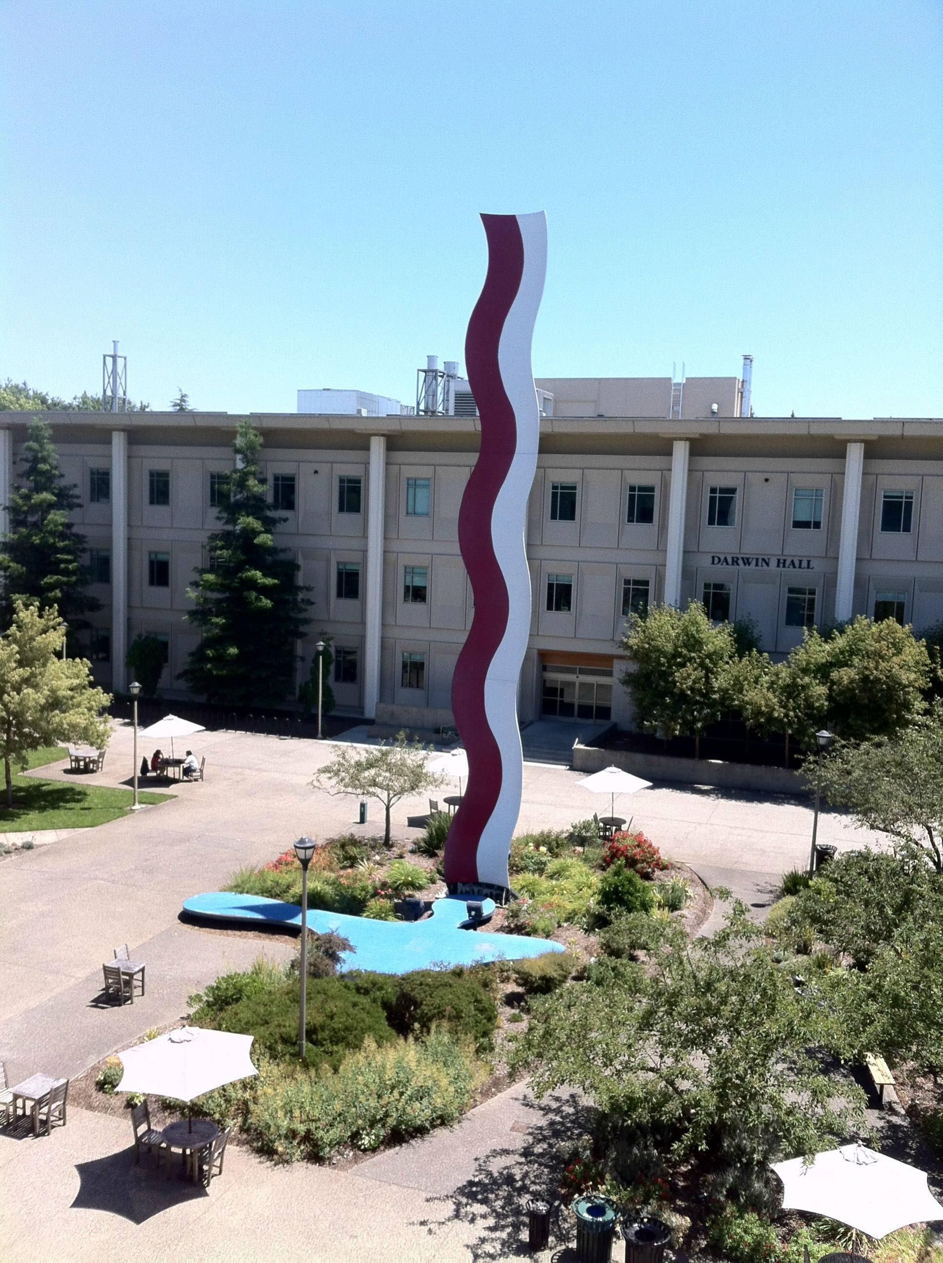 A stupid statue we can all agree on: "Bacon & Eggs" at Sonoma State University is 60 ft tall and cost $6800