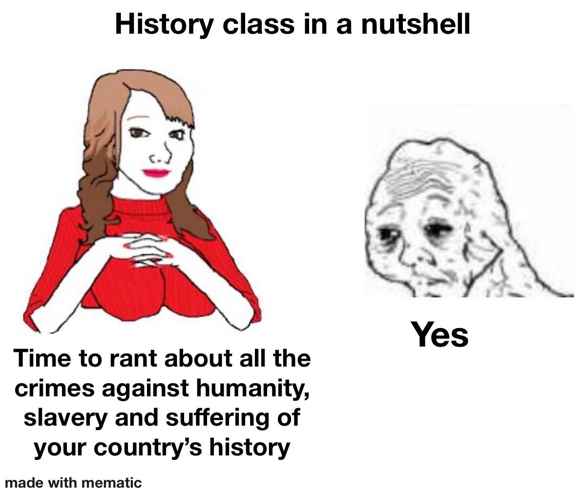 History class be like