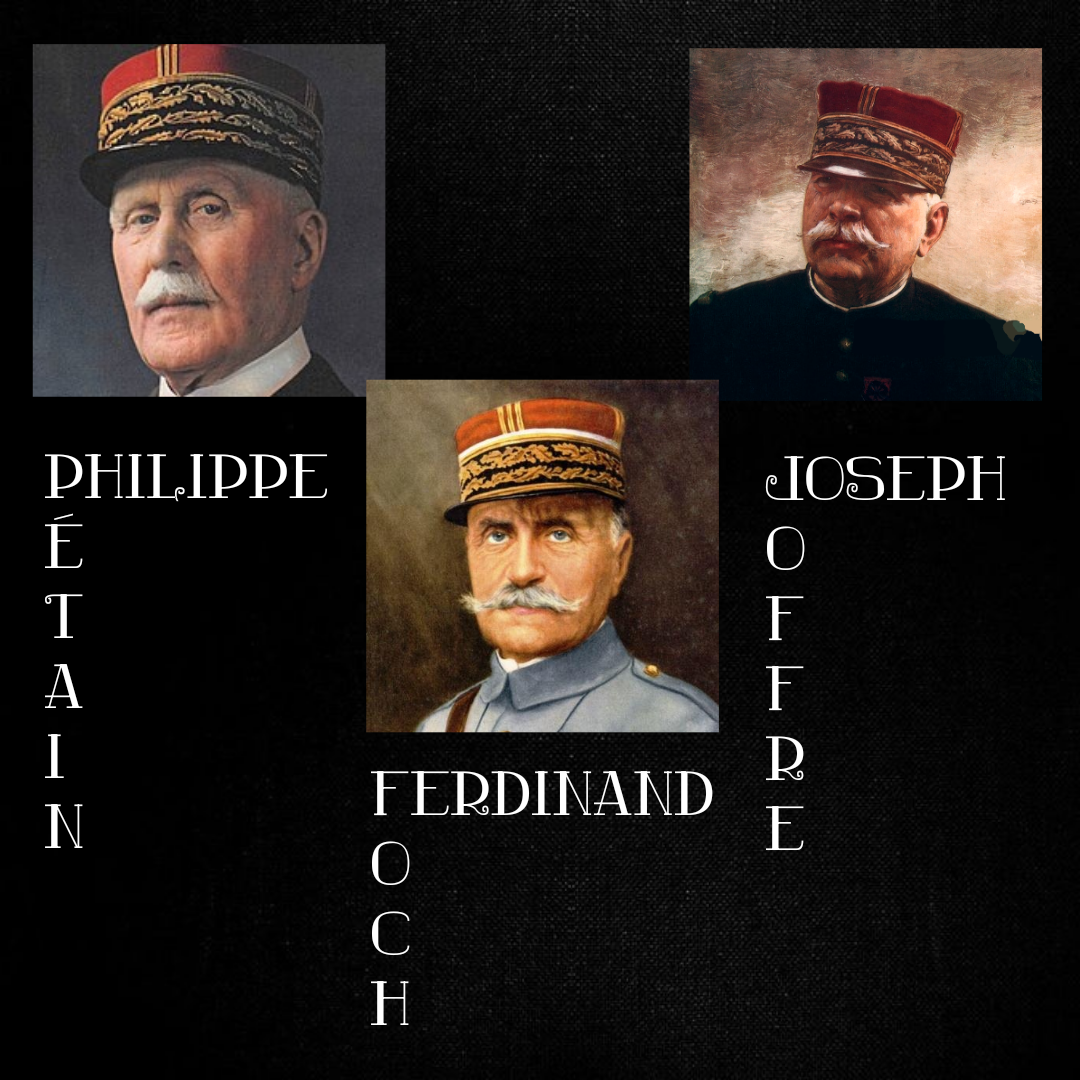 The three most notable French generals from WW1. Has anyone noticed this yet?