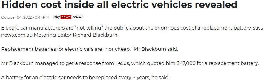 I am sure that those costs will decrease in the future. Right?