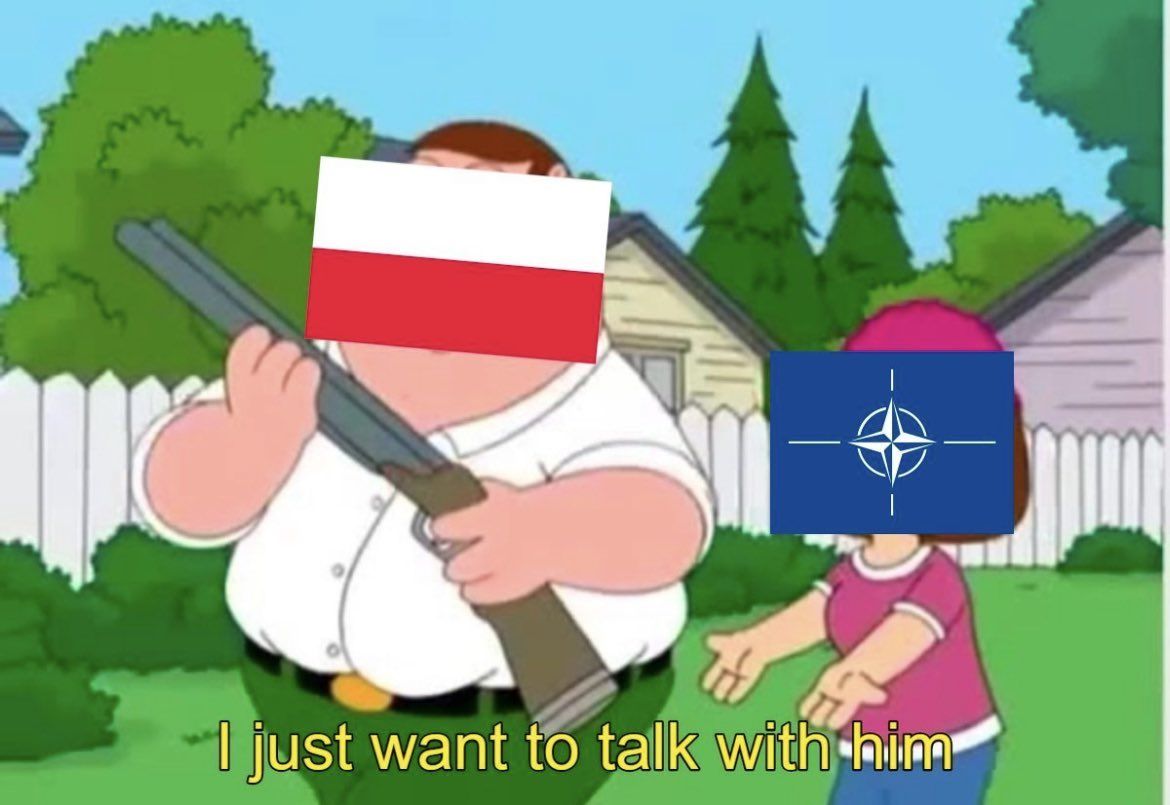 Poland when Russian missiles hit them